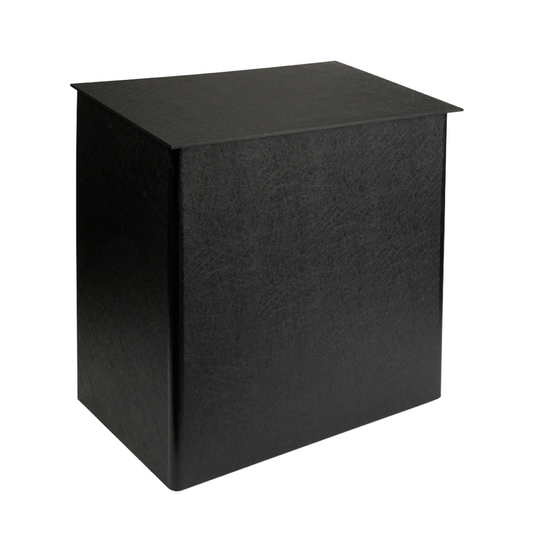 Black outside cabinet